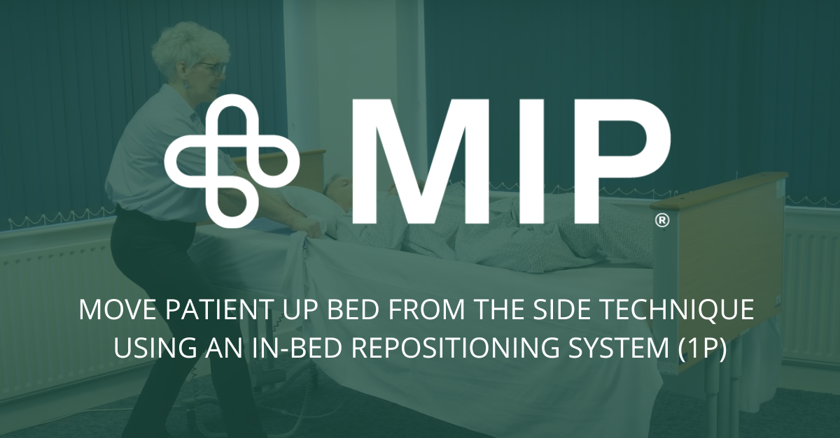 Move Patient Up Bed From the Side Technique Using an In-Bed Repositioning System (1 Person)