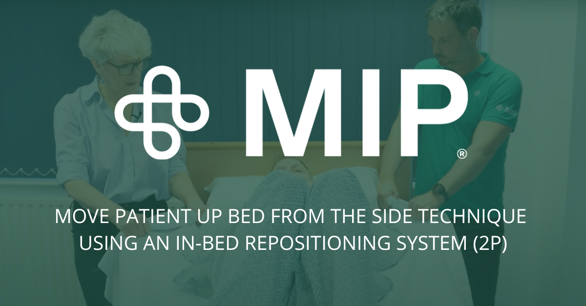 Move Patient Up Bed From the Side Technique Using an In-Bed Repositioning System (2 Persons)