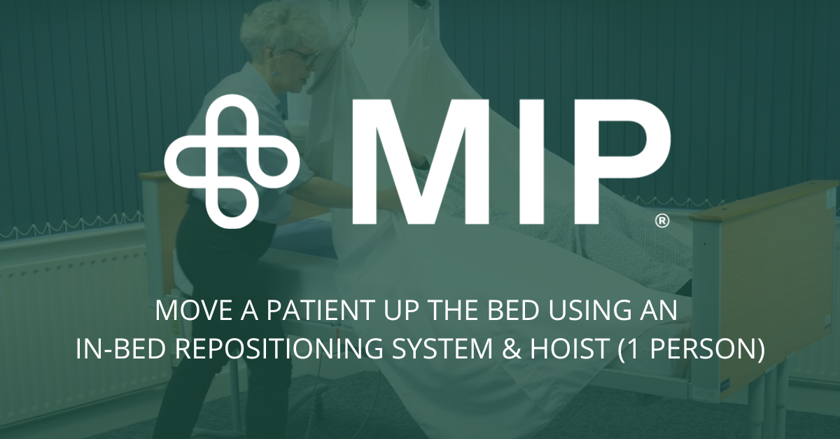Move a Patient Up the Bed Using an In-Bed Repositioning System & Hoist