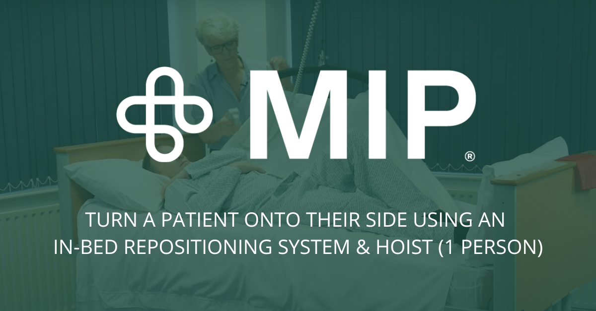 Turn a Patient Onto Their Side Using an In-Bed Repositioning System & Hoist