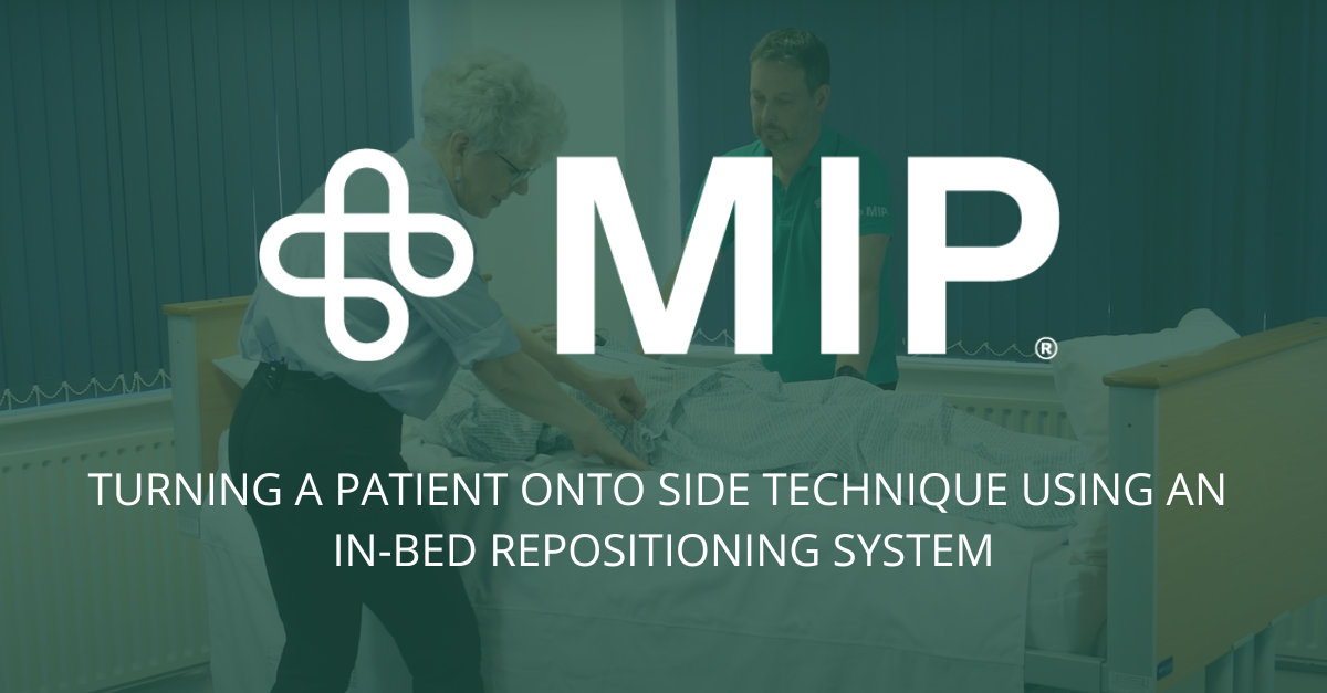Turning a Patient onto Side Technique Using an In-Bed Repositioning System (2 Persons)