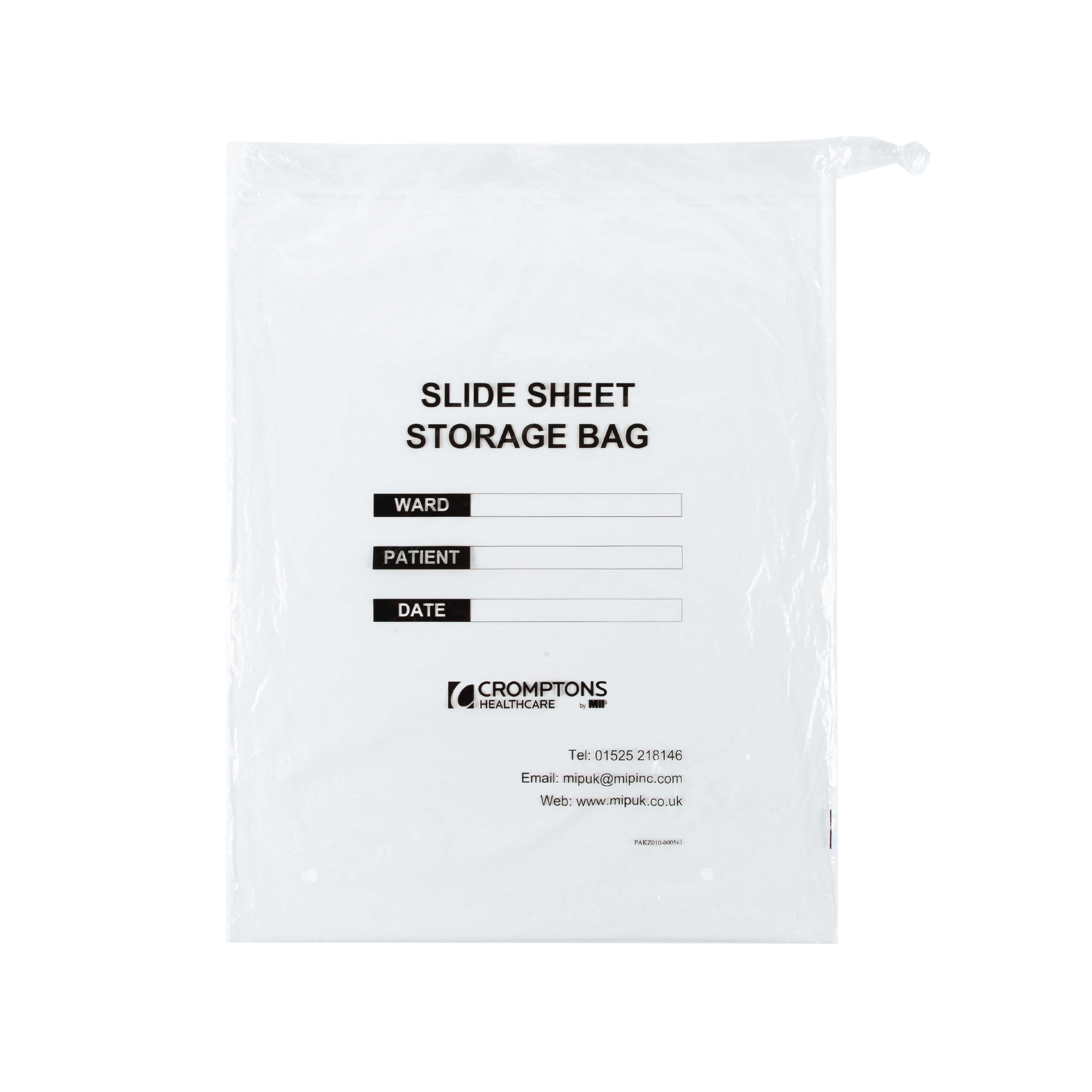 Slide Sheet Storage Bag